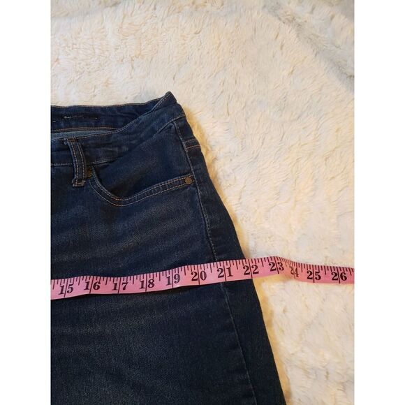 Nine West Womens Denim Jeans‎ 16W Blue Curvy Straight Flat Front High Rise - Picture 8 of 14